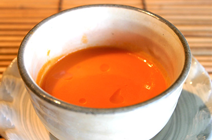 <br /><br />赤パプリカのクリームスープ