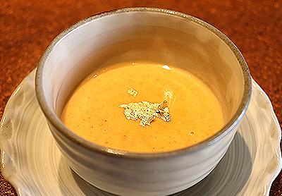 <br /><br />新春野菜のクリームスープ 白味噌風味<br />