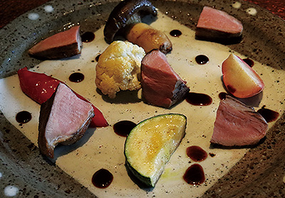 <br /><br />京鴨ロース肉のロースト 蜂蜜風味の赤ワインソース<br />